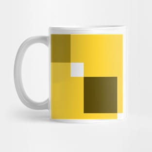 mustard yellow and olive abstract Mug